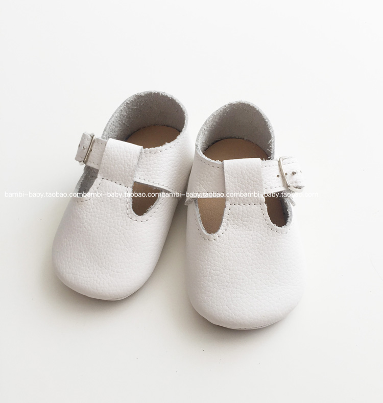 春秋宝宝镂空牛皮周岁百天学步鞋