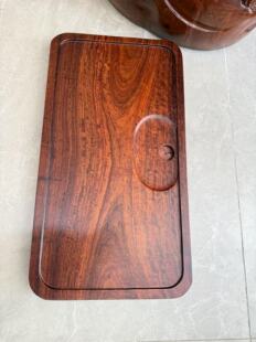 缅甸花梨木茶盘干泡台红木茶海中式茶台家用客厅茶板流水茶托盘