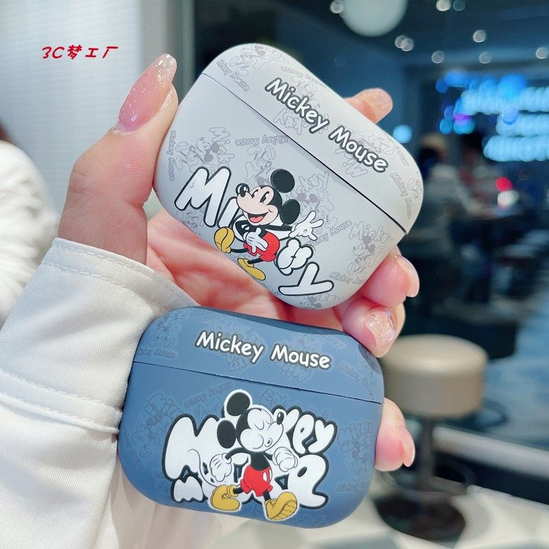 卡通情侣米奇适用airpods pro2/3代保护套情侣苹果耳机保护壳1/2代创意小众airpods3/4无线蓝牙耳机盒,3C数码配件,耳机保护套,淘宝优惠券,粉丝福利购,淘宝优惠卷