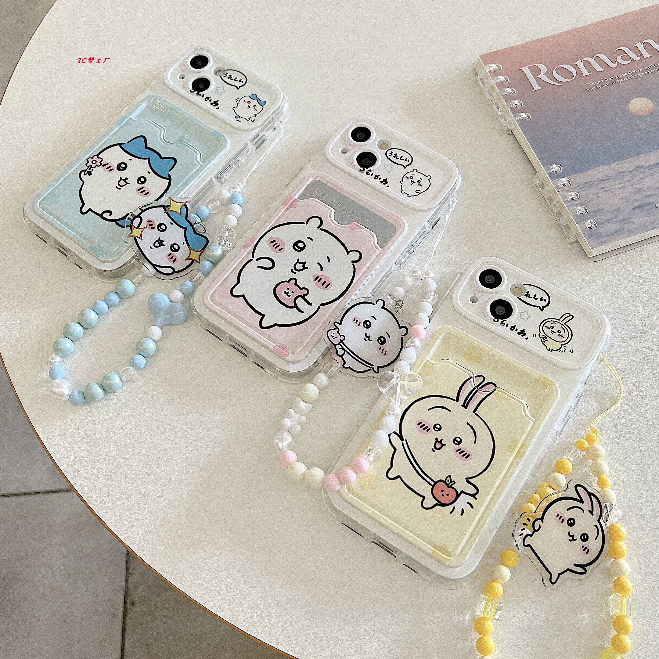 可爱卡通吉伊卡哇卡包适用苹果15ProMax手机壳iphone16创意新款12硅胶14pro女款11小众防摔13全包软壳保护套