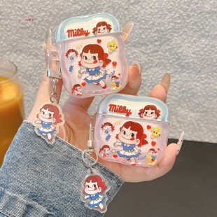 适用苹果AirPods pro3新款 无线蓝牙AirPods4 3代耳机套二三动漫硅胶软壳 pro2代保护套牛奶妹AirPods