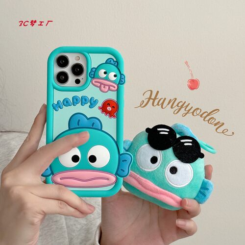 可爱卡通丑鱼适用iphone17promax手机壳苹果16新款18pro保护套12女款11小众趣味14pro立体全包15硅胶13软壳