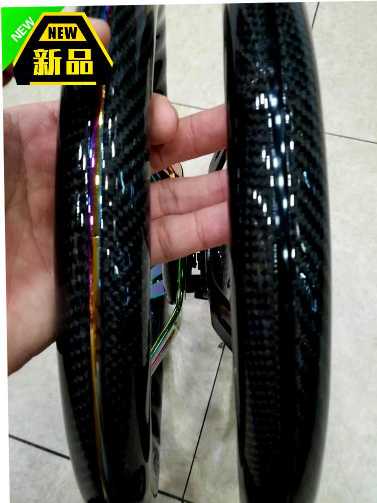 通用改装碳纤盘方向14碳纤改装红新款网竞技光汽车寸赛车面盘方向