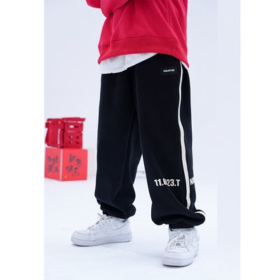 大码男童裤子胖童中大童卫裤休闲裤长裤加肥儿童裤初中生54061