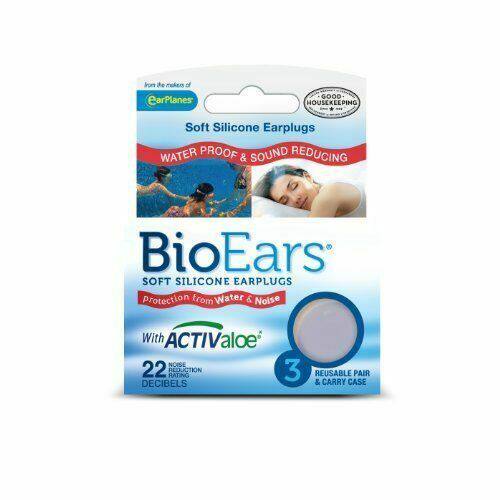earPlanes  硅胶耳塞 microbial Soft   用于降噪 3副可重复使用