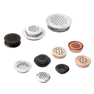 不锈钢透气孔橱柜散热通风孔透气孔盖鞋柜衣柜通气孔塞孔洞装饰圈