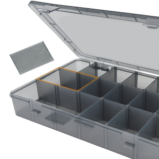 胶盒黑色小螺钉零件盒子螺丝工具收纳盒塑料盒分格箱元件样品钉子