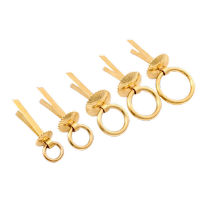 铜拉环中式仿古纯铜家具柜门圆环简约铜环抽屉中药柜橱柜拉手把手