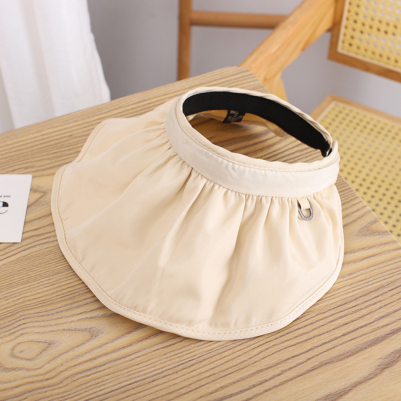 夏季儿童贝壳帽子空顶帽防晒遮阳太阳帽宝宝男女童透气沙滩渔夫帽