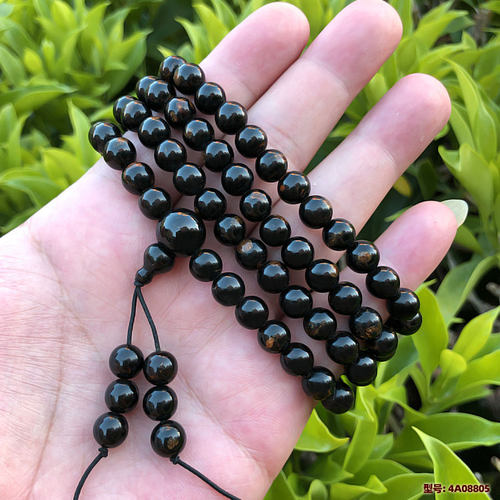 天然海柳手串佛珠念珠男女士礼物项链手链手珠圆珠8mm血泊纹包邮