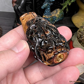 天然保真海柳烟嘴拉杆活性炭过滤器可清洗粗中细三用蟾蜍招财 包邮