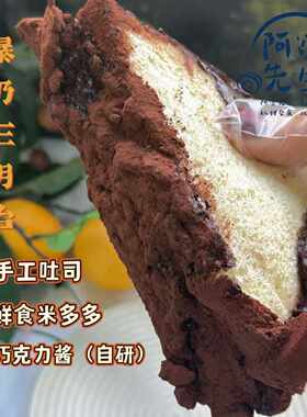 顺丰阿遥先生 网红手做爆奶巧克力三明治酱多多代餐甜品零食面包