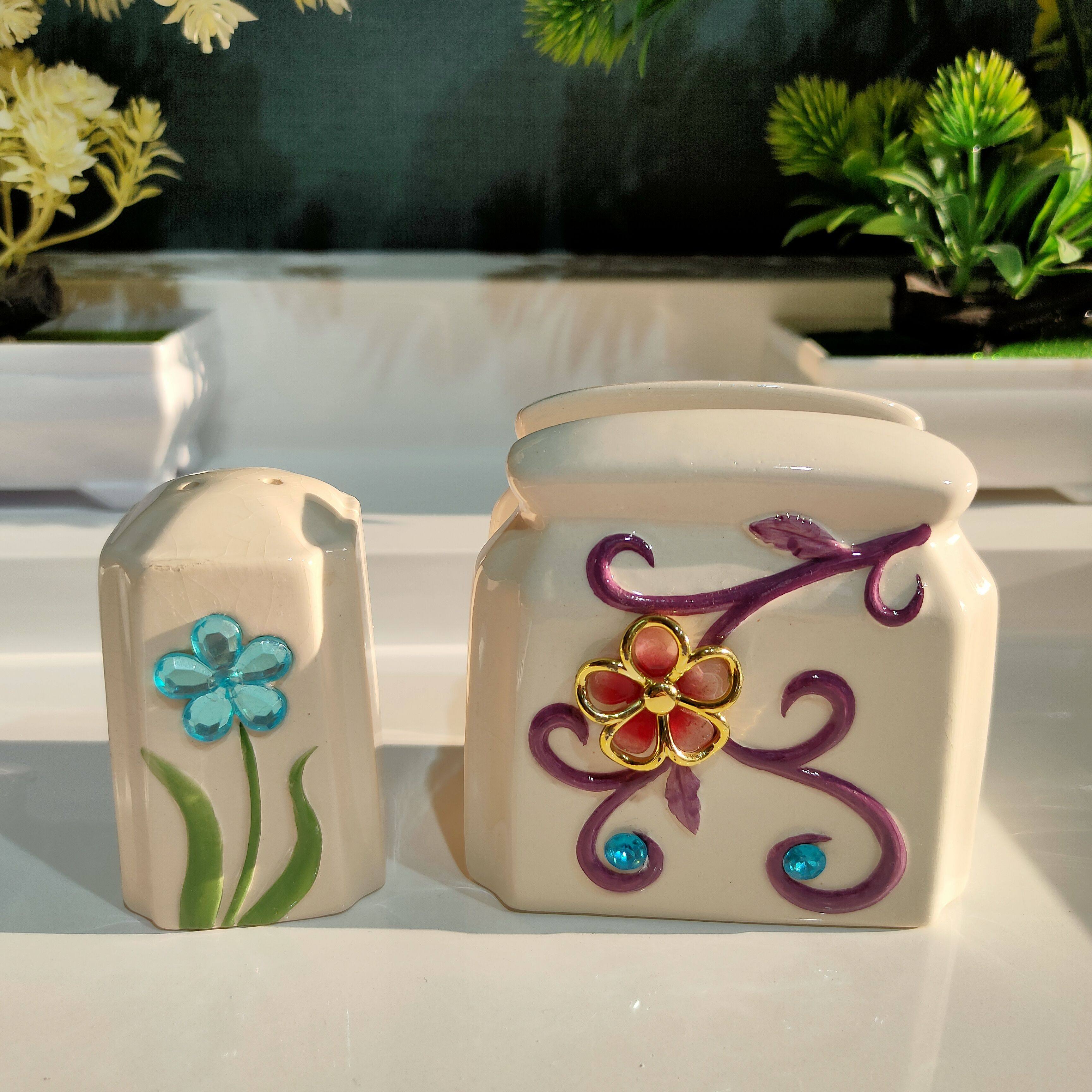 新品陶瓷粉瓶海绵夹套装/高度7/8.5,家居饰品,桌面摆件,淘宝优惠券,粉丝福利购,淘宝优惠卷