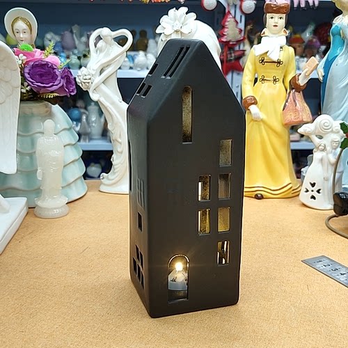 新品高温瓷夜灯房子摆件高20.5/非偏满23包邮部分瑕