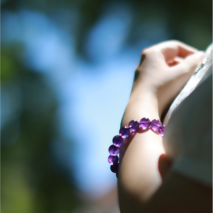 梦想成真 | 乌拉圭纯天然紫水晶手钏 手链 手串