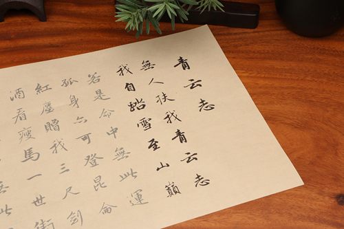 赵孟頫集字行书青云志毛笔字帖描红书画纸初学者临摹书法入门