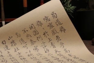 赵孟頫行书蜀道难毛笔书画纸描红字帖初学练习临摹仿古原版字帖