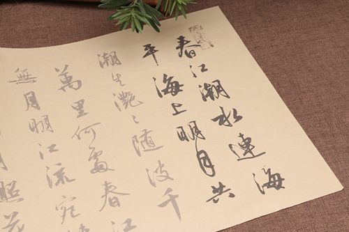 明代文征明行书春江花月夜毛笔描红书画纸字帖临摹初学用长卷批发