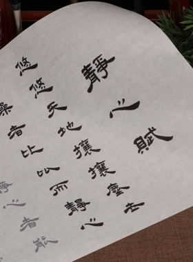 唐代诗人王勃隶书静心赋毛笔描红练习长卷字帖批发订制