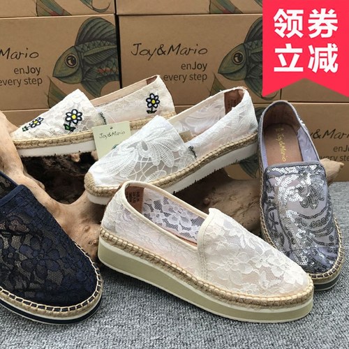 玛丽女鞋镂空蕾丝增高松糕