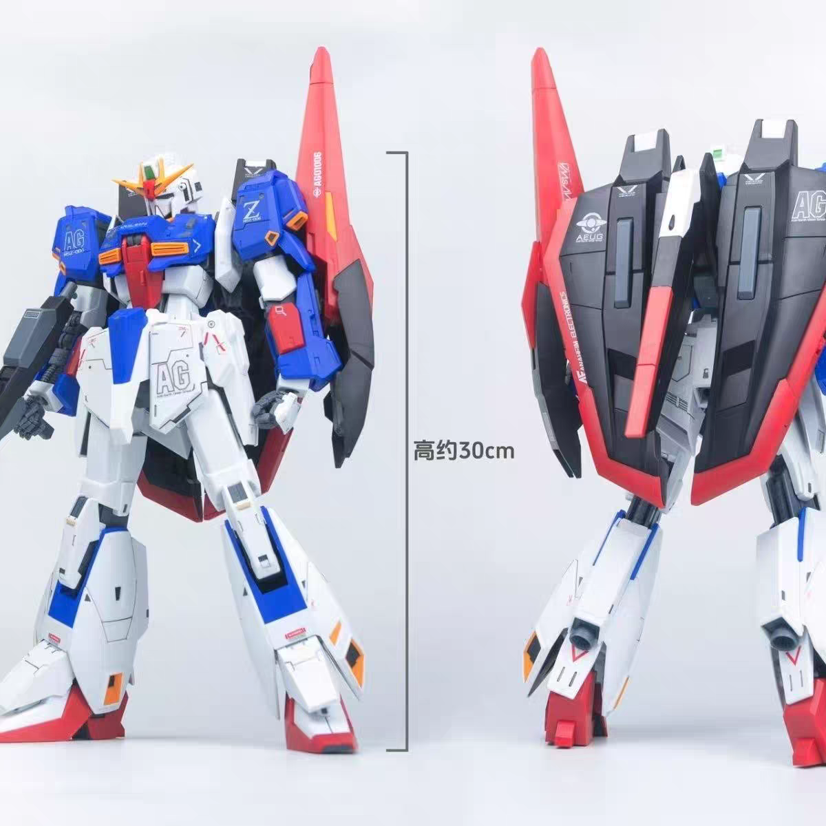 现货 爆闪hg ZETA 1/72 拼装模型 放大 Z模型