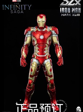预订 3A Threezero 1/12漫威宇宙钢铁侠 Mark43 mK43 再版