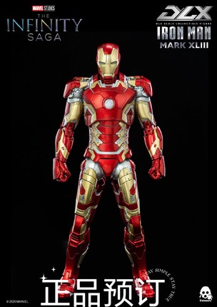 预订 3A Threezero 1/12漫威宇宙钢铁侠 Mark43 mK43 再版