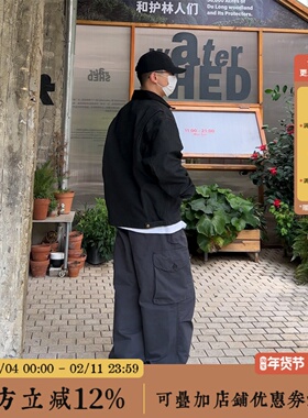 BBCN STORE美式复古纯棉伞兵工装裤春季男女百搭潮牌宽松长裤