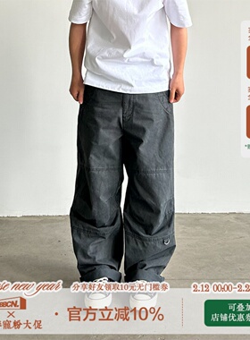 BBCN STORE美式潮牌重磅水洗做旧工装裤纯棉宽松休闲百搭直筒长裤
