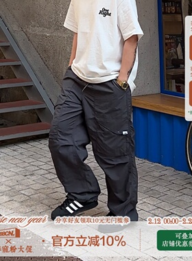 BBCN STORE春夏户外褶皱速干运动裤男女美式冲锋裤宽松机能工装裤