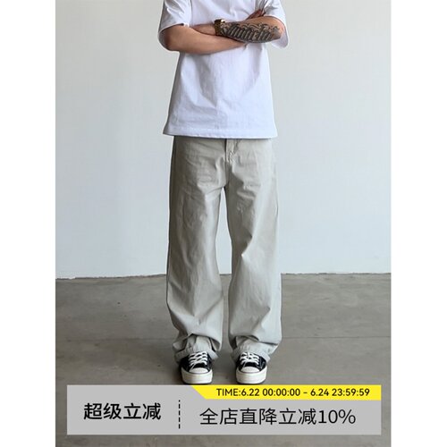 美式复古Vintage法工裤