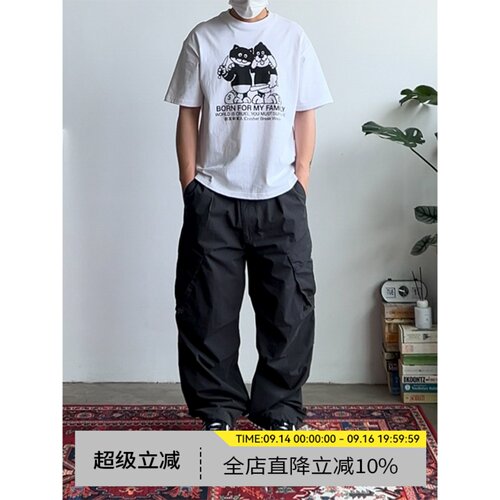 美式复古户外休闲伞兵裤