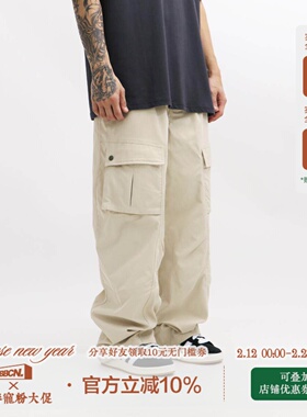 BBCN STORE美式复古大口袋工装裤宽松休闲男女街头可束脚长裤