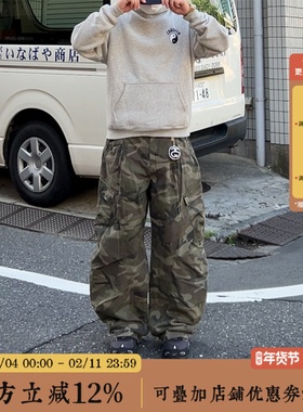 BBCN STORE美式户外街头感大口袋褶皱工装伞兵裤百搭垂感休闲裤