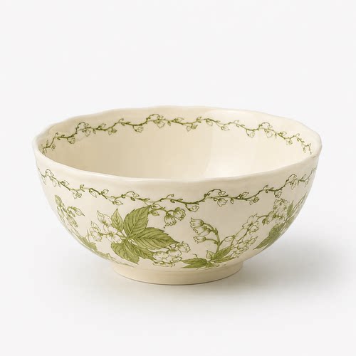 奶白花园餐具，日常吃饭也温柔