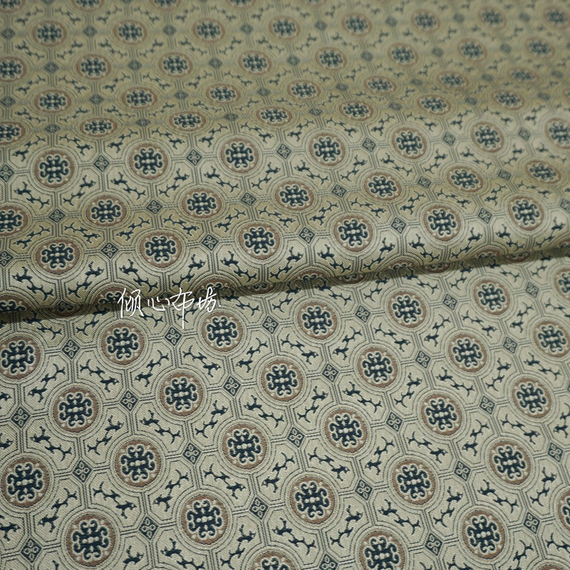 古风提花宋锦面料古色古装包装书画装裱影视装饰中式汉服手工布料