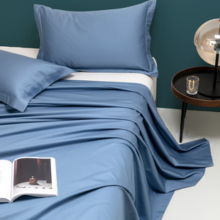 高密A类100S新疆长绒棉单件床单亲肤素色全棉床笠单双人床罩被单