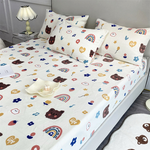 超柔亲肤牛奶绒保暖单件床笠冬季加厚床罩床垫套珊瑚绒床单可定制