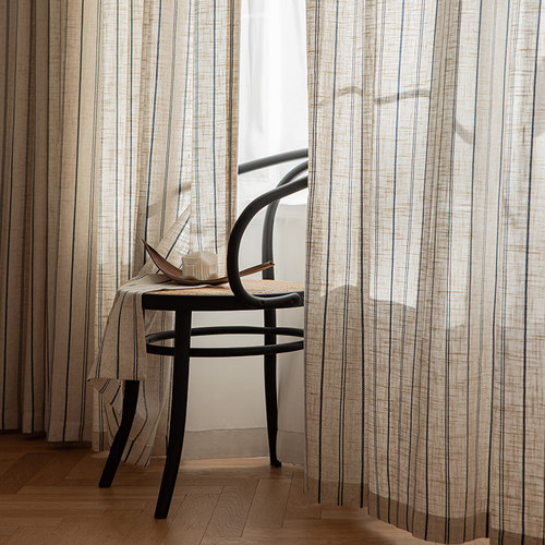 日式棉麻窗帘小清新田园风窗纱帘