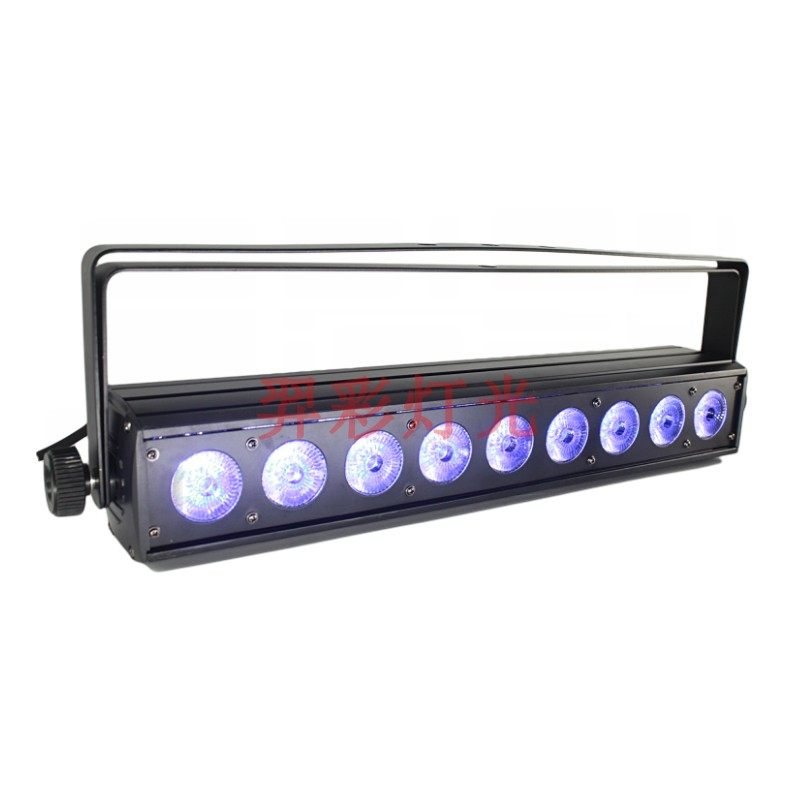 2019年热销LED洗墙灯 DMX512控制9颗10W四合一点控跑马洗墙灯