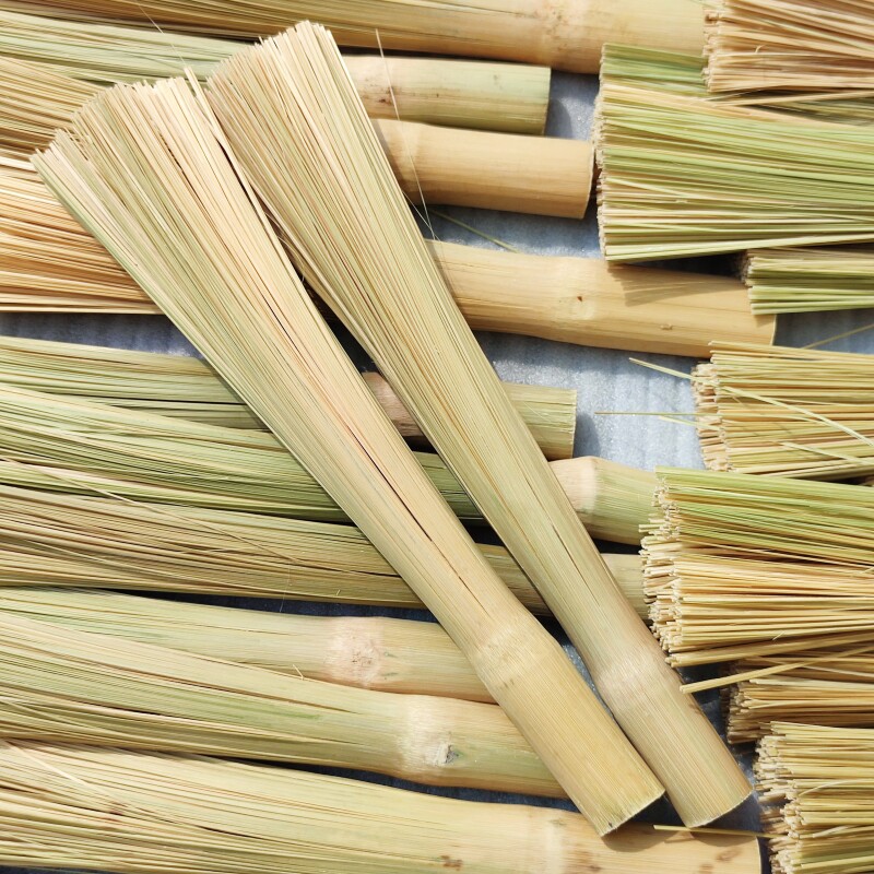 金竹手工刷把长约30cm云南农家清洁刷洗用具刷子刷锅炊帚筅灶台