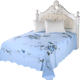 民光床单单件1.8米床全棉磨毛中式传统老式国民床单