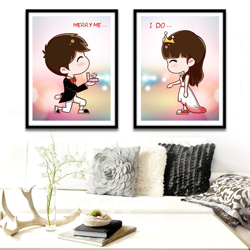 活动5D钻石画粘钻十字绣新款卡通动漫儿童情侣可爱卧室小幅钻石绣