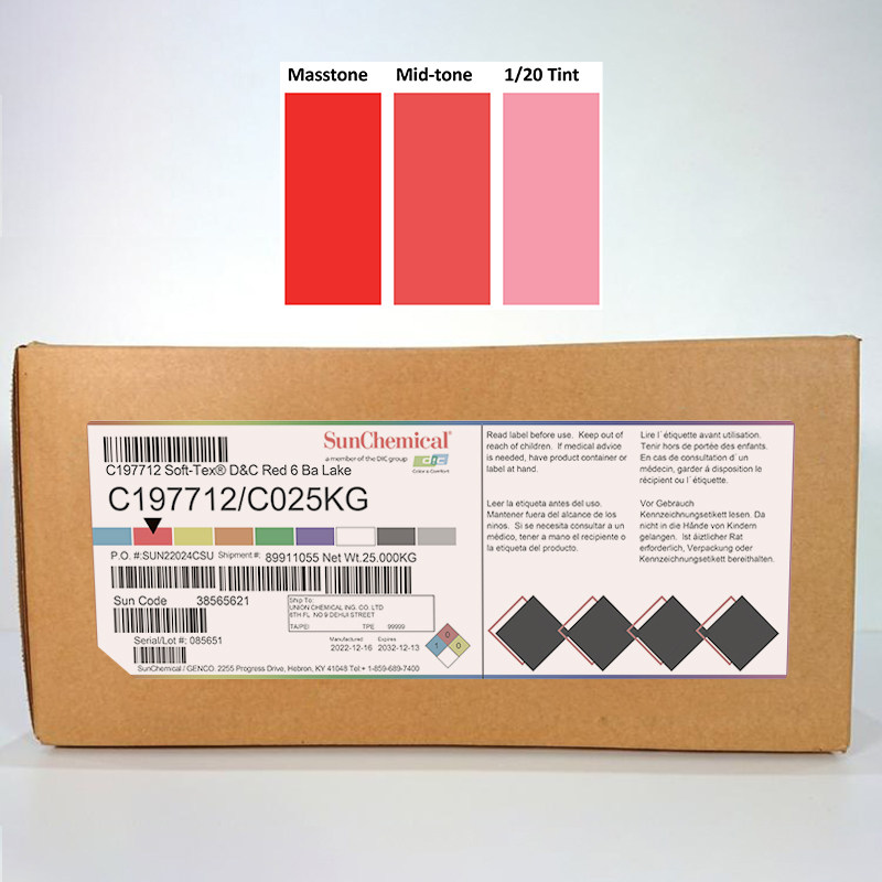美国太阳化学 Soft-Tex®D&C Red 6 Ba Lake 红色6号口红彩妆色粉