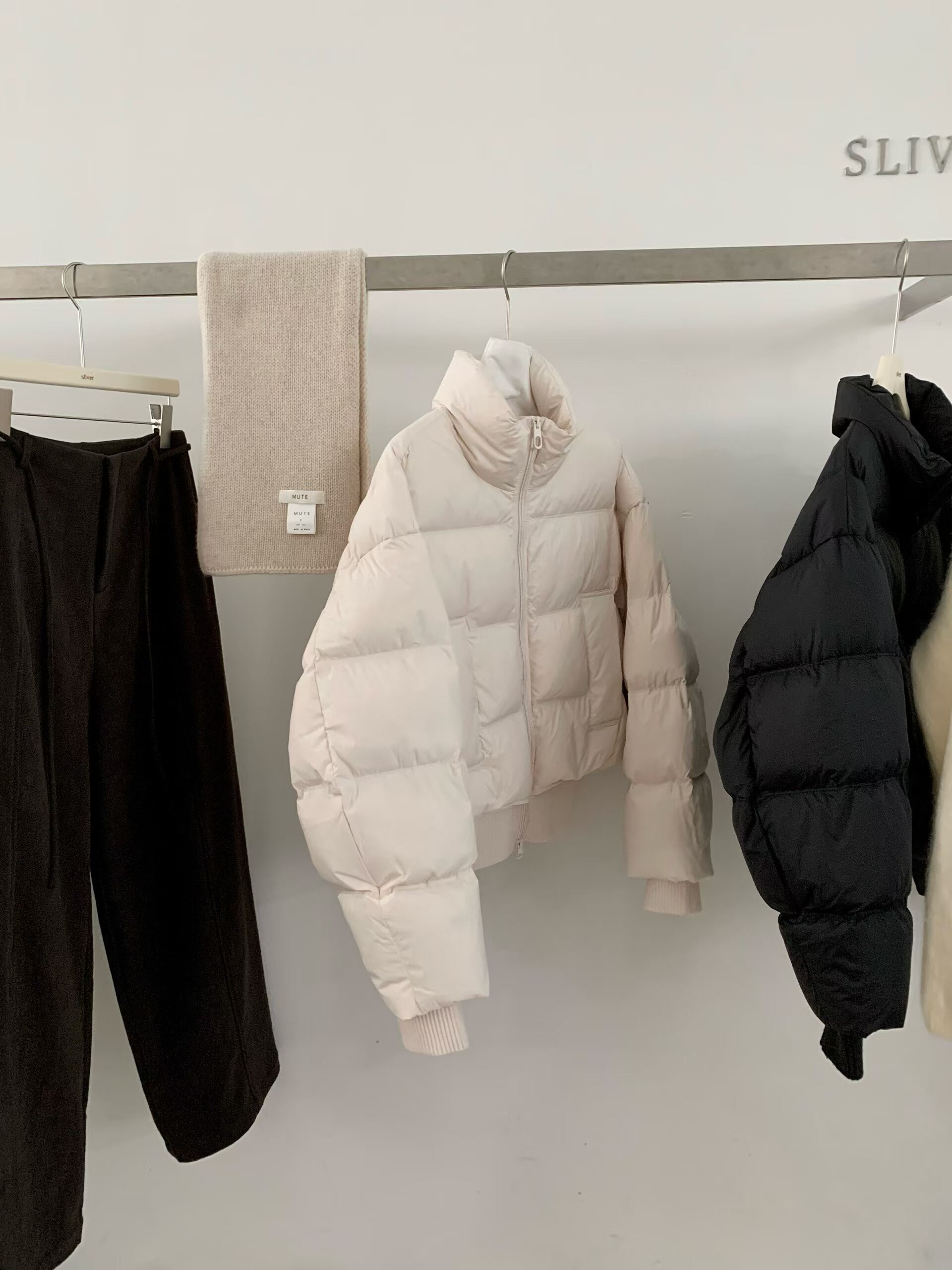 秋冬韩版sliver浅粉色白鸭绒立领短款羽绒服小个子面包服保暖外套