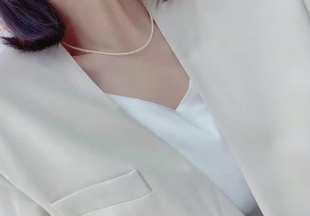 海南淡水okay时尚 5m小颗粒baby锁骨链颈链 年轻纯天然珍珠女项链3