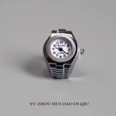 表带能伸缩 手指指环 女孩礼物 看看时间 无聊了戴个手表戒指