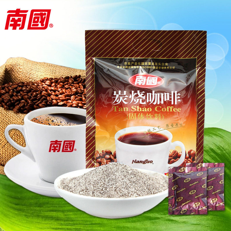 包邮海南特产无糖型速溶炭烧咖啡