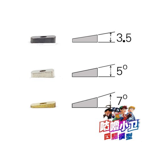 金属角度垫片3.5/5/7度垫片