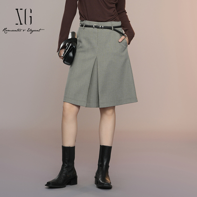 XG雪歌半身裙XK303015B595